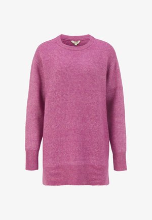 Laventelin värinen neulepaita, joka on valmistettu pehmeästä neuloksesta. Paitassa on pyöreä kaula-aukko, pitkät hihat sekä ribbireunukset hihansuissa ja helmassa, mikä takaa rennon istuvuuden.