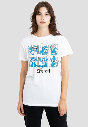 LILO & STITCH GRAPHIC BLOCKS - Print T-shirt - white