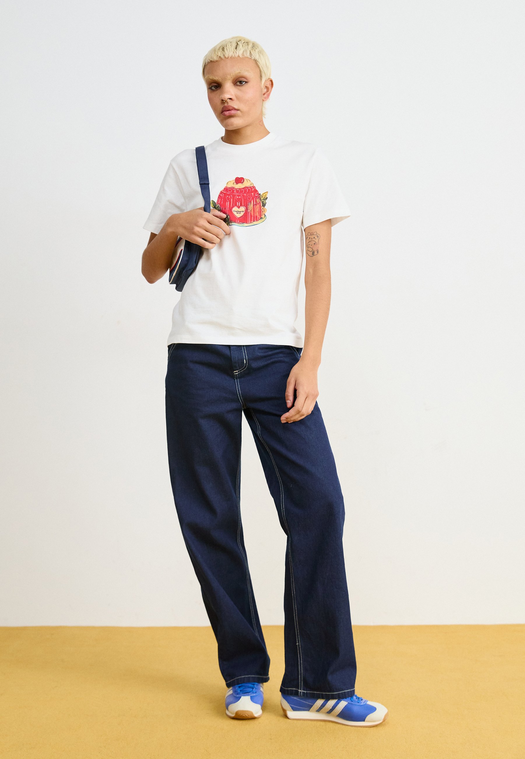 Carhartt WIP PUDDING - Print T-shirt - white - Zalando.co.uk