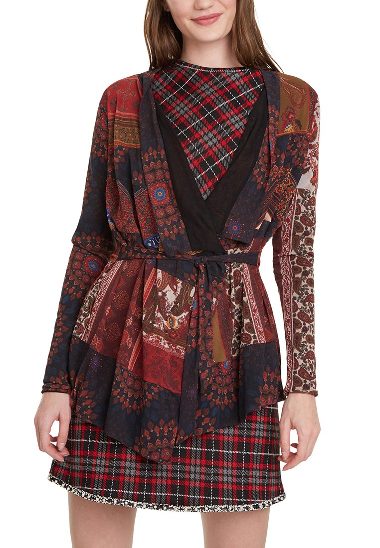 Desigual Vest bordeauxrood