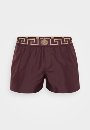 SWIM BOXER NEW LOGO - Fürdőnadrág - dark aubergine/gold
