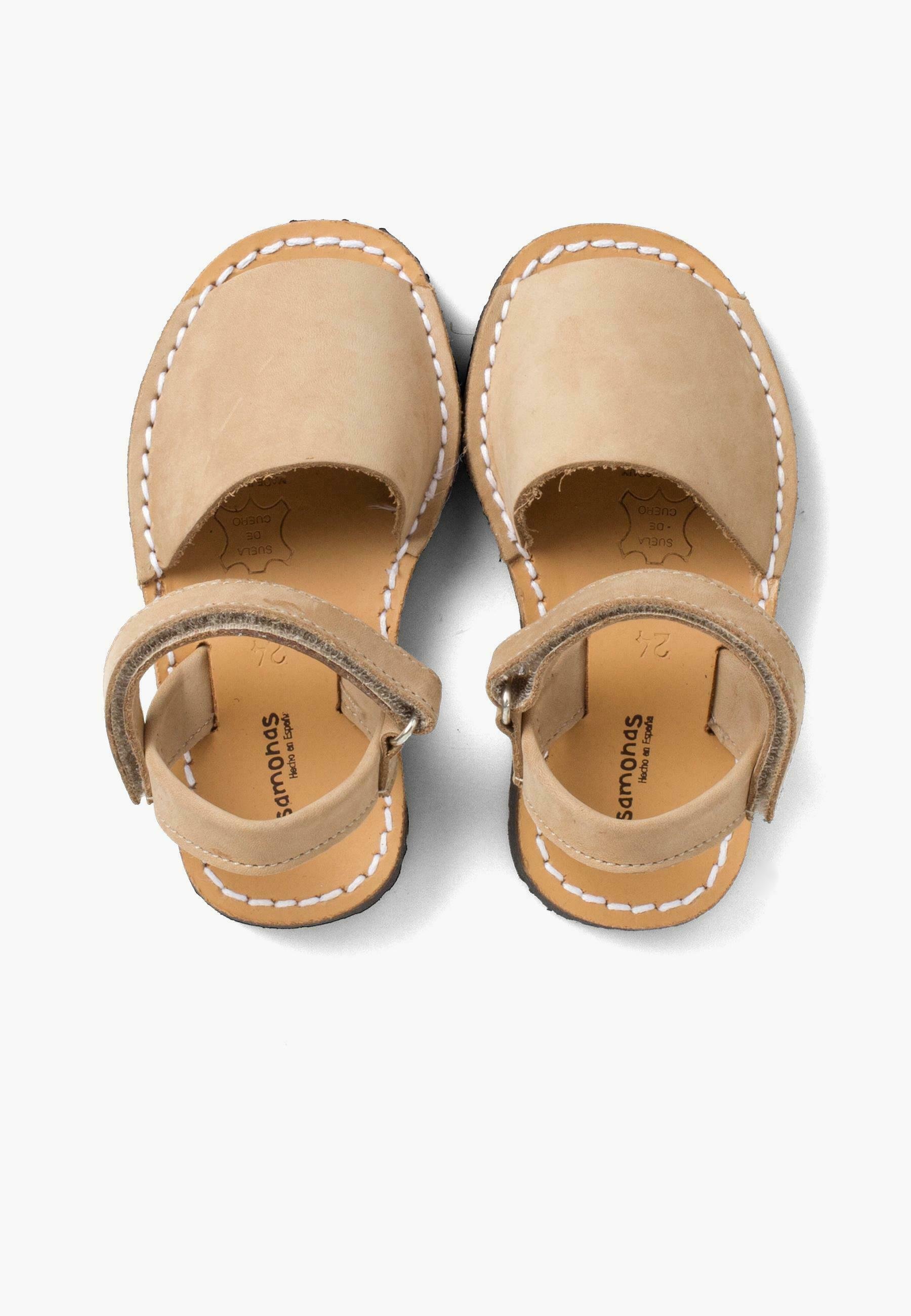 Pisamonas MENORQUINAS AVARCAS NOBUCK TIRA - Zapatos de bebé - beige -  Zalando.es