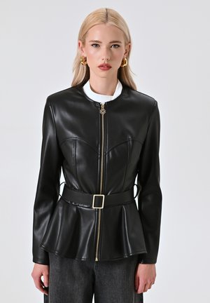 Giacca in similpelle - black