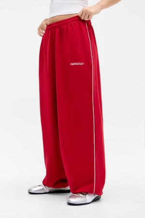 HARRI BAGGY JOGGER UNISEX - Jogginghose - red