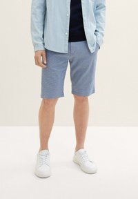 TOM TAILOR Shorts - chambray blue dobby