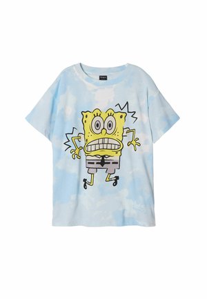 TIE-DYE SPONGEBOB - Triko s potiskem - blue