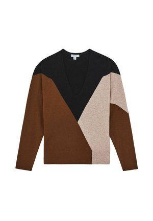 COLOURBLOCK - Jersey de punto - toffee brown navy neutral