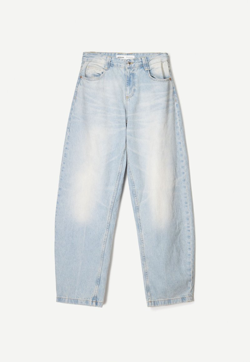 Bershka Jean Coupe Ballon Bershka BALLOON BAGGY Jean Boyfriend Light Blue  Denim/denim