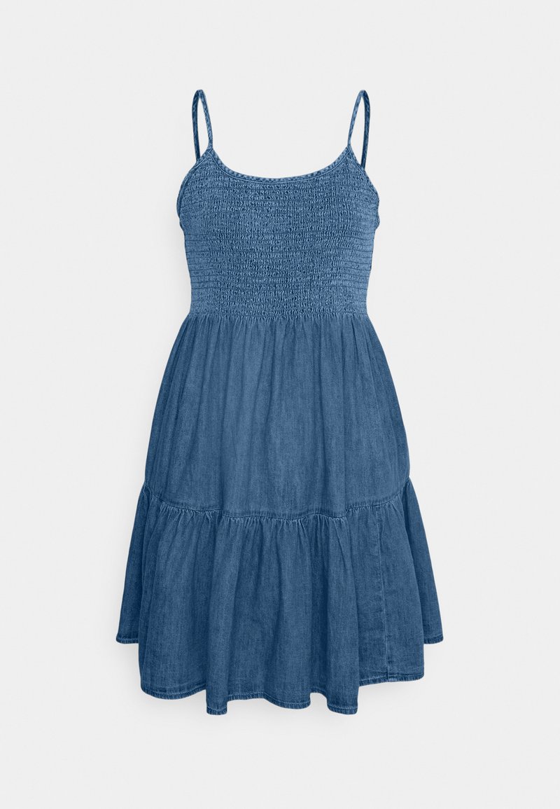 Damen Freizeitkleider | GAP TIERED SMOCKED MINI Jeanskleid dark indigo/light-blue denim - FH52452 Damen Freizeitkleider | GAP TIERED SMOCKED MINI Jeanskleid dark indigo/light-blue denim - FH52452