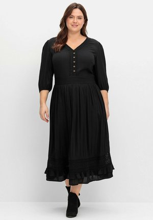 Sheego, Maxi dress - schwarz