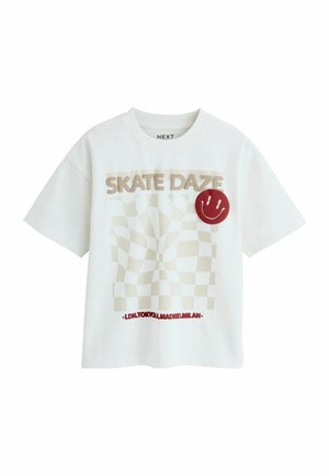 SHORT SLEEVE GRAPHIC STANDARD - Marškinėliai su spaudiniu - ecru skate