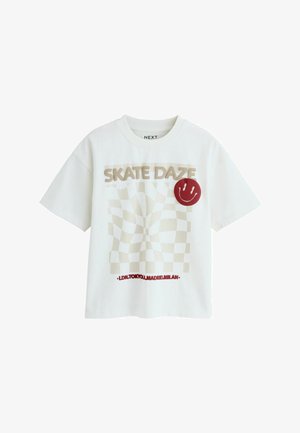 Next, SHORT SLEEVE GRAPHIC - Trükipildiga T-särk - ecru skate
