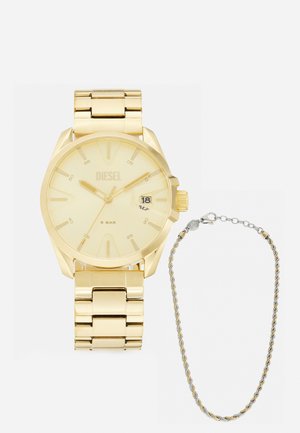 THREE HAND DATE SET - Horloge - gold-coloured