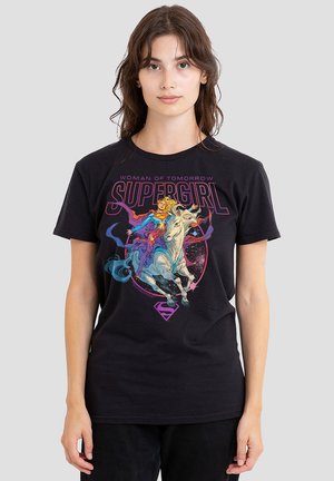 Cotton Soul, DC SUPERGIRL WOMAN OF TOMORROW COMET - Print T-shirt - black