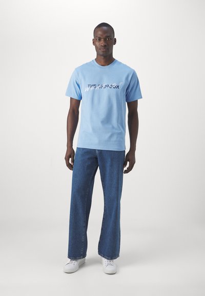The Kooples MC - Marškinėliai su spaudiniu - steel blue