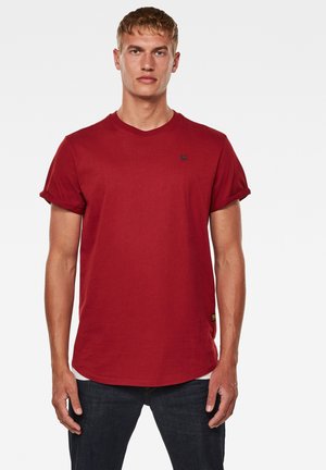 LASH ROUND SHORT SLEEVE - Basic T-shirt - dry red