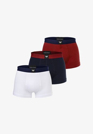 Emporio Armani, 3-PACK TRUNK - Boxers - white/blu/brick