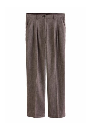 Next TALL FIT - TEXTURED HERRINGBONE  - Püksid - burgundy white
