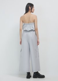 Calliope TUTA FASCIA TASCHE CARGO - Tuta jumpsuit - grigio perla