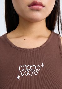 Obey Clothing HEARTS - Top - dark brown