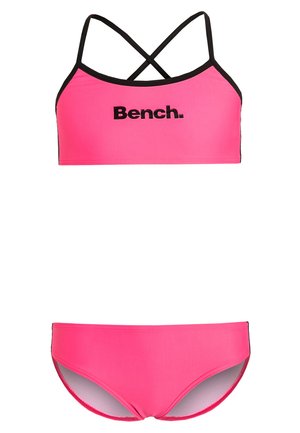 BENCH BUSTIER BIKINI SET - Bikini - pink/black