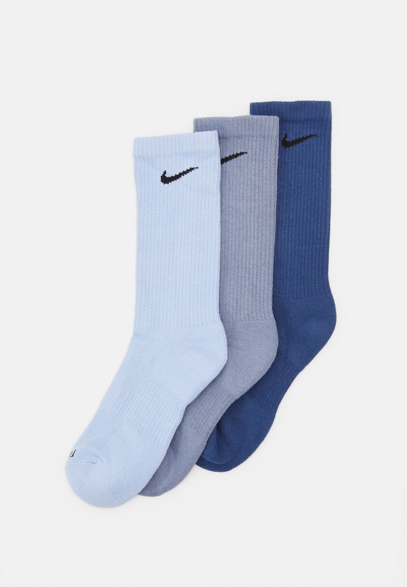 Nike Performance EVERYDAY PLUS CUSH CREW UNISEX 3 PACK - Meias desportivas - mystic navy/ashen slate/aura