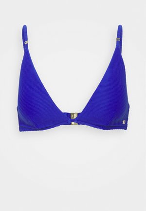 SOLIDS TRIANGLE FIXED - Bikini top - sapphire blue