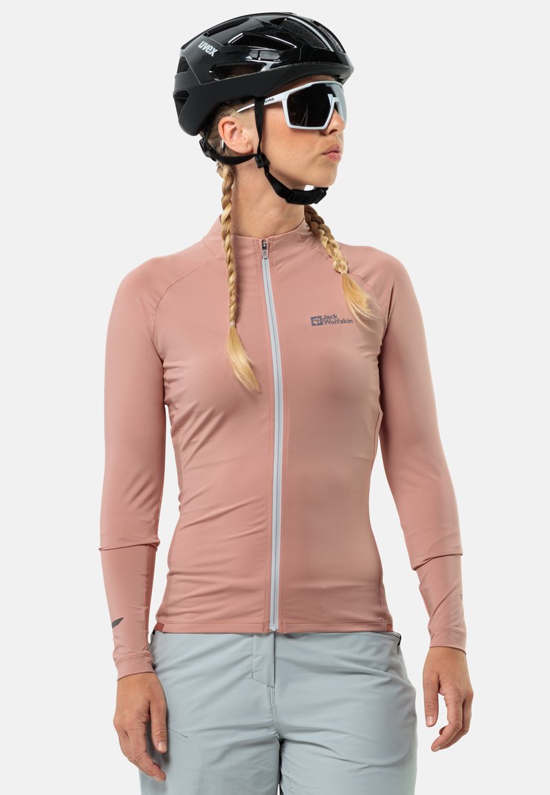 Jack Wolfskin - WOLFSKIN GRAVEX FZ L S W - Cycling Jersey - rose dawn, Enlarge