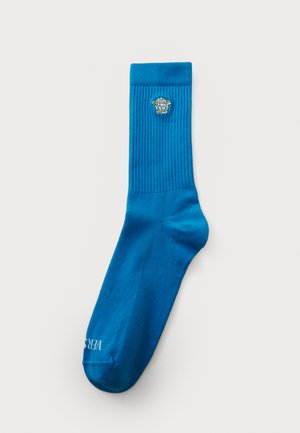 Versace ATHLETIC DOUBLE TWISTED MEDUSA - Chaussettes - blue/celeste