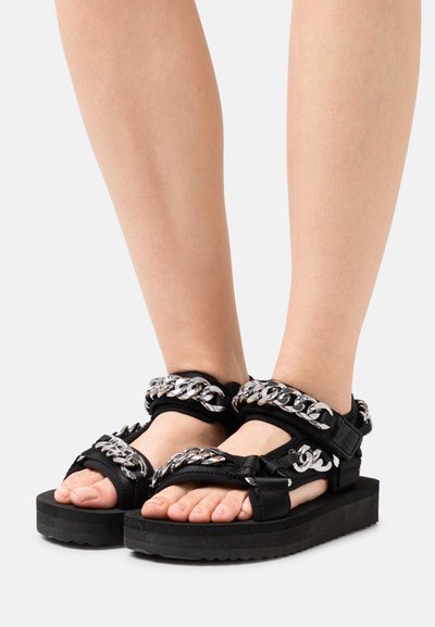Buffalo JALILA FISHER - Sandali con tacco - black/nero