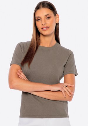 KURZARM - T-Shirt basic - dark beige