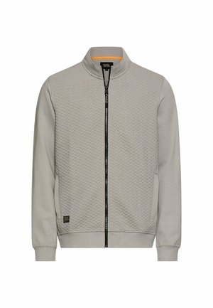 camel active, SWEATJACKE MIT LEICHTEM STEHKRAGEN - Sweatjacke - dust grey