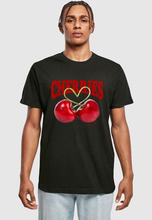 SWEET CHERRIES TEE - Print T-shirt - black