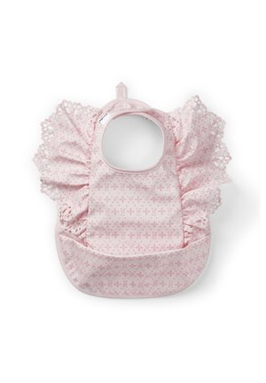 BABY - Bib - embroidery anglaise pink
