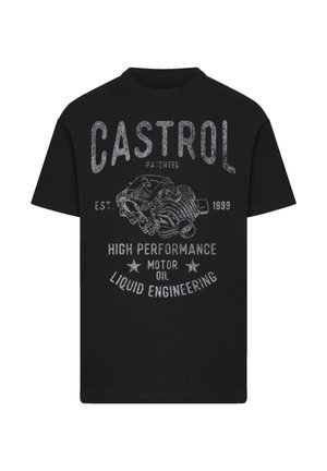 CASTROL RETRO ENGINE - T-Shirt print - schwarz