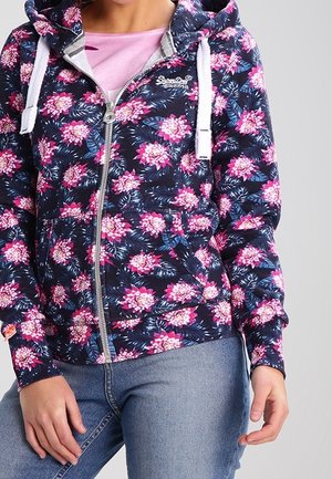 Mikina na zip - dark blue