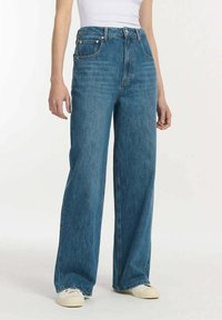 Flared Jeans - blue denim