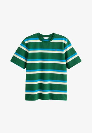Next, REGULAR FIT - HORIZONTAL STRIPED T-SHIRT . - T-shirts print - green blue