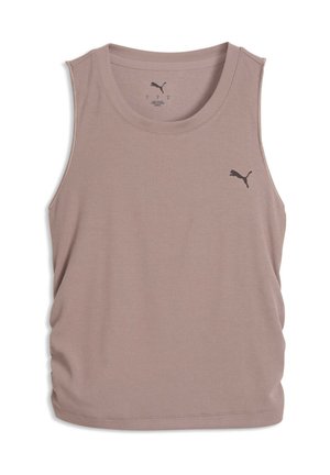 CLOUDSPUN GERIPPTES TANK - Top - sandstone