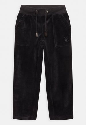 TONAL EMBRO PATCH POCKET WIDE LEG - Tracksuit bottoms - jet black