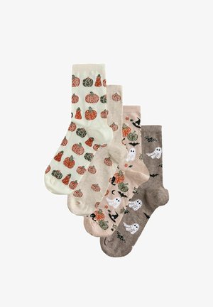 Next, HALLOWEEN PATTERNED ANKLE SOCKS 4 PACK - Strømper - neutral