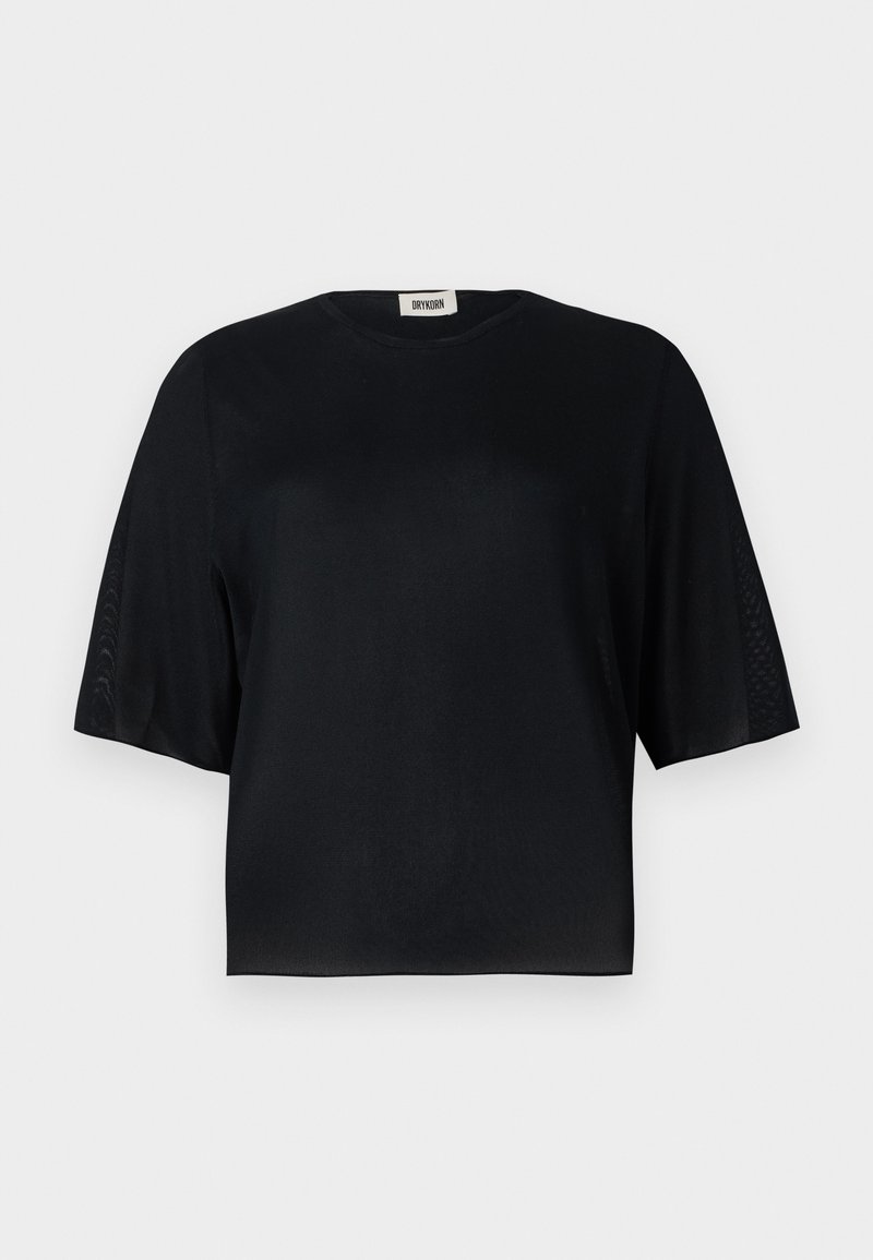 drykorn T-shirt basic zwart
