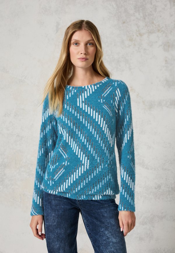 Strickpullover - blau