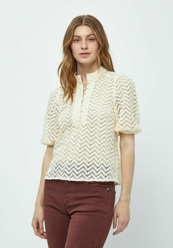 MIJEVA HALF SLEEVE BLOUSE - Bluse - light birch