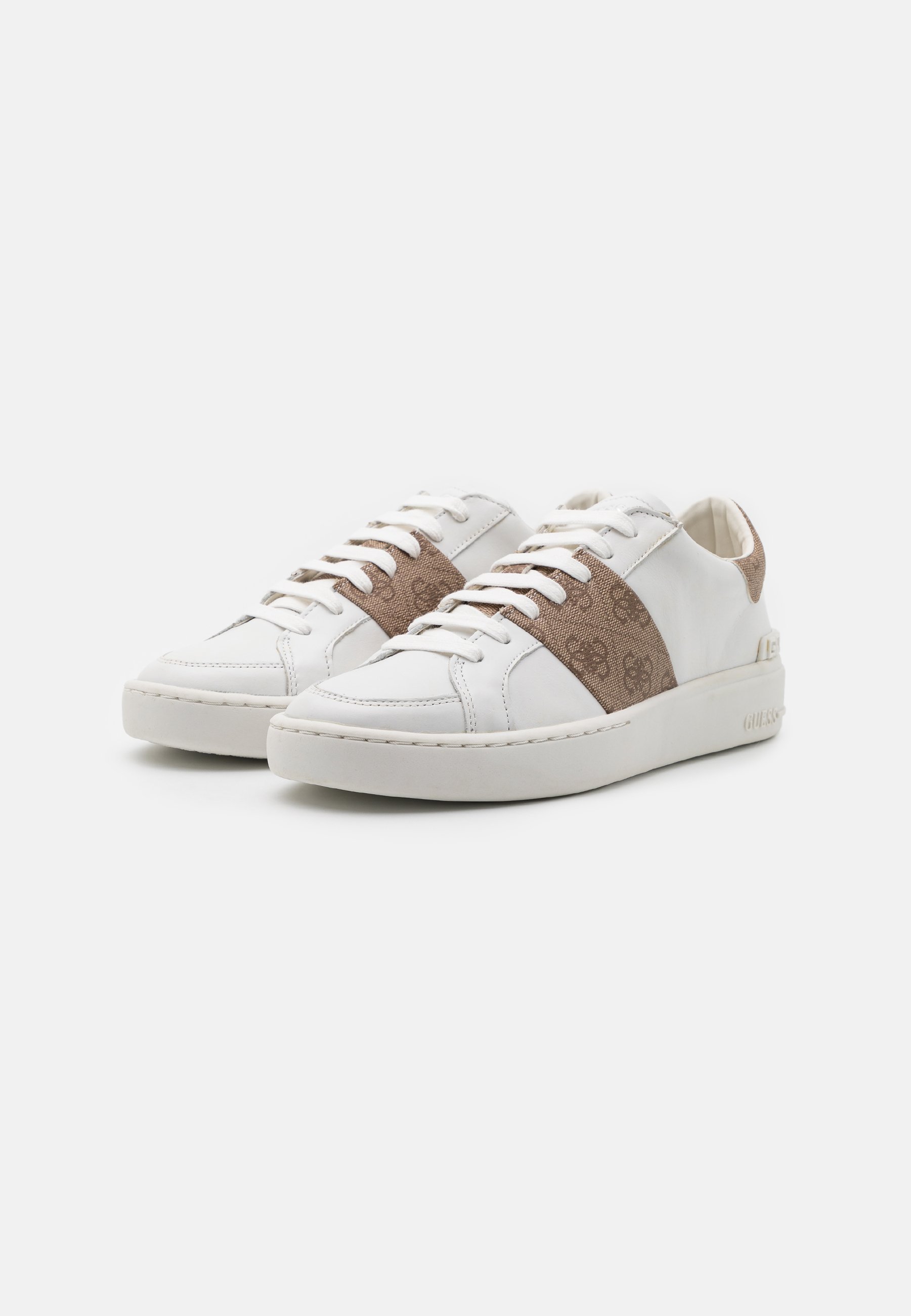 Guess VERONA STRIPE - Zapatillas - white/beige/blanco - Zalando.es