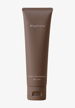 Ruskea tuubi Waphyto Hand Cream Enhance -käsivoidetta, 40 grammaa, flip-top-korkilla, esitetty yksinkertaisella taustalla.