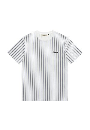 PROHIBITED, PINSTRIPED TEE - T-shirt print - off-white