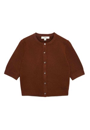 Marks & Spencer, SHORT SLEEVE BUTTON DOWN - Strickjacke - redwood