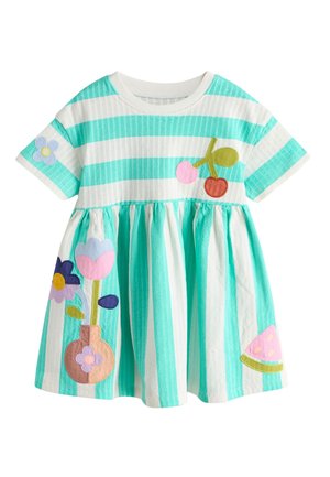 Next Jerseyjurk - turquoise stripe