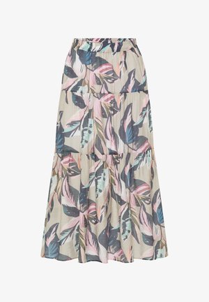 Marc Aurel, MARC AUREL MAXIROCK - A-line skirt - khaki varied